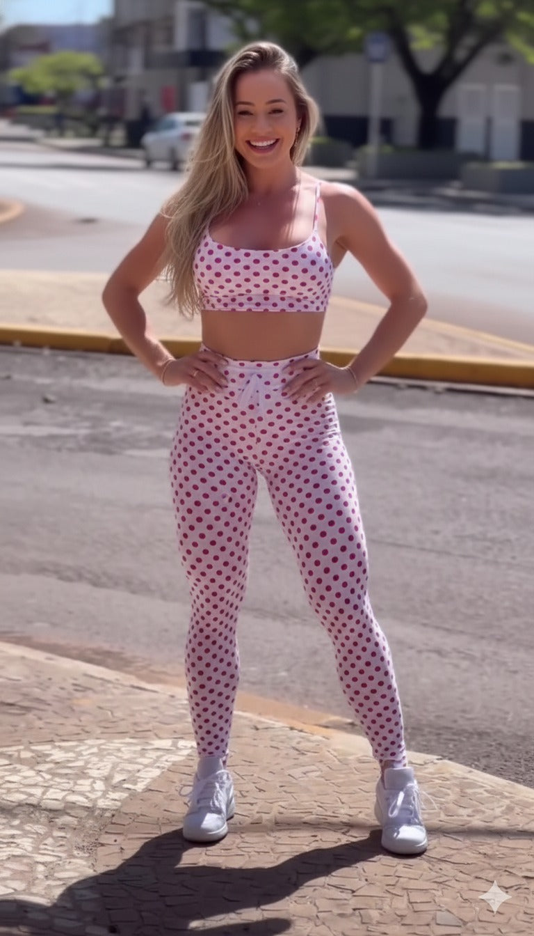 Conjunto fitness Poá Candy